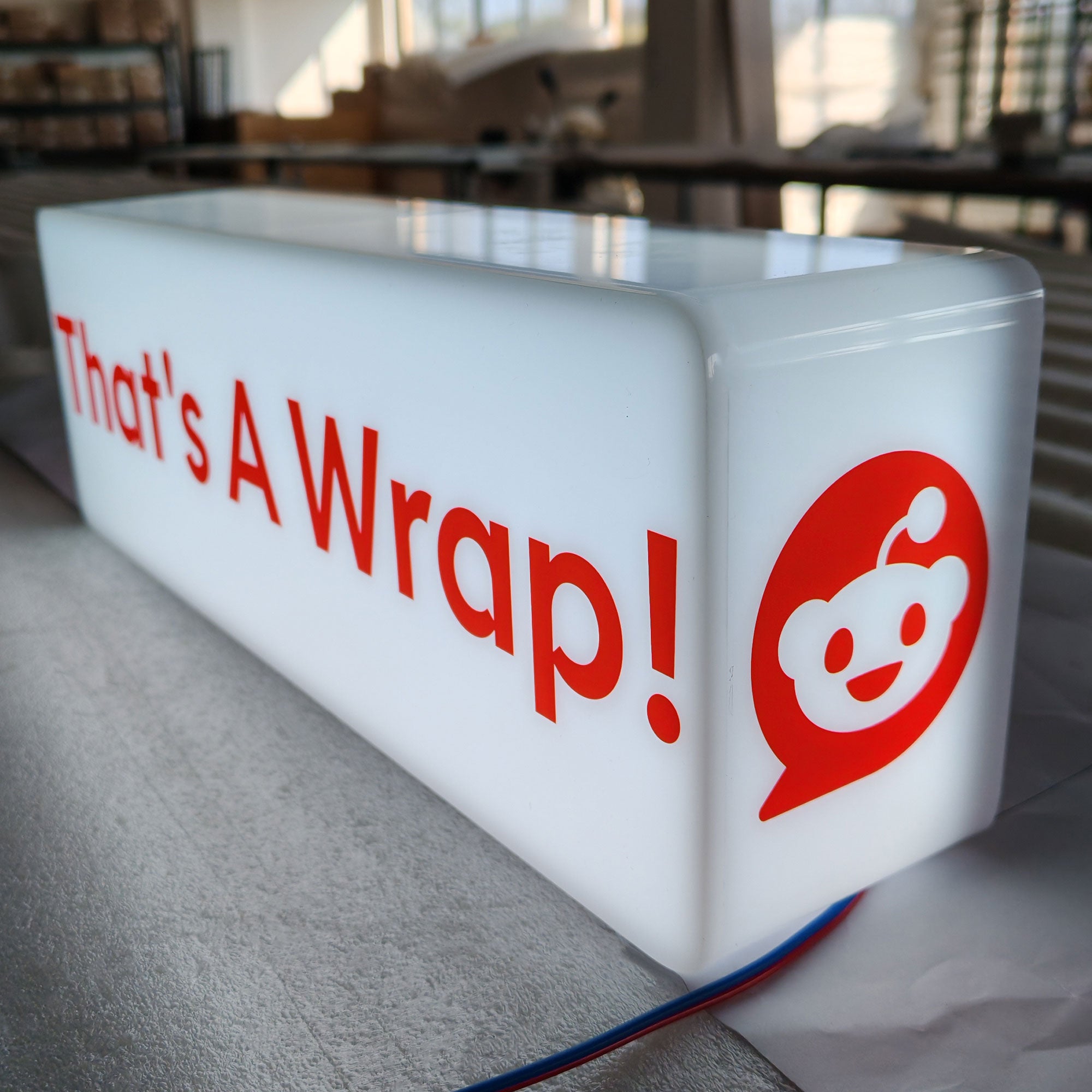 Wall Mounted Lightbox Billboard Indoor Acrylic Lightbox Clothing Store Coffee Shop LED Sign Storefront Logo Display