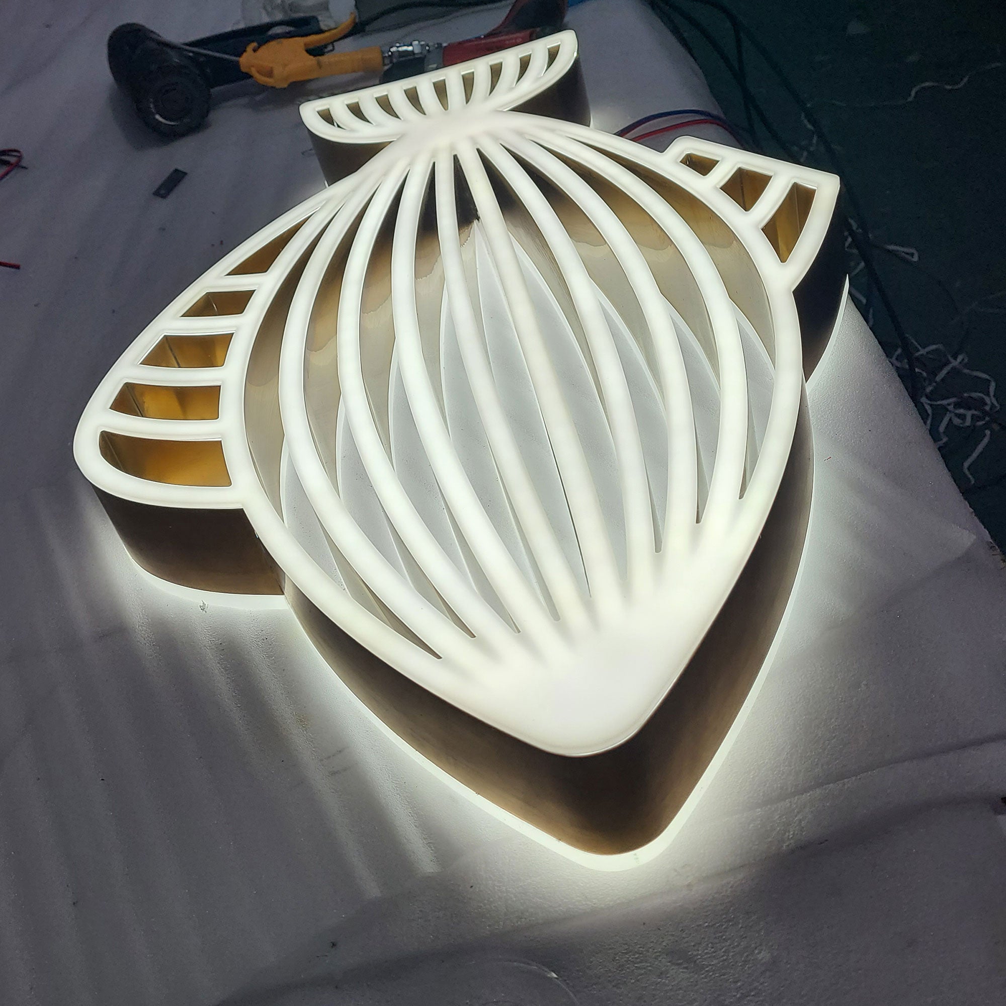 3D Light Up Store Brand Sign LED Double Sided Illuminated Advertising Letters Sign Electronic Channel Letter Signs