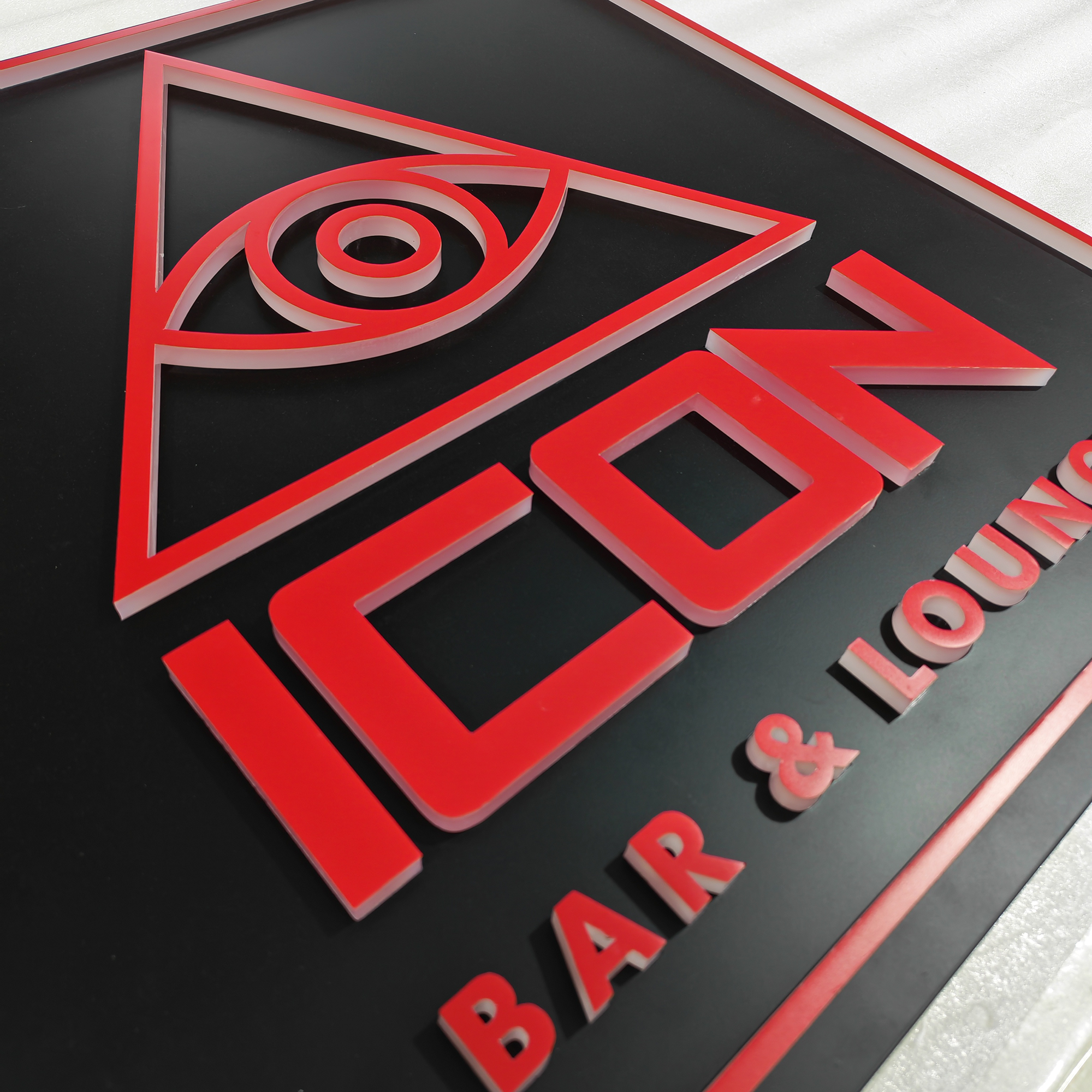 Custom Shop LED Signboard Display Stainless Steel Front-Lit Lightbox Sign for Storefront Branding
