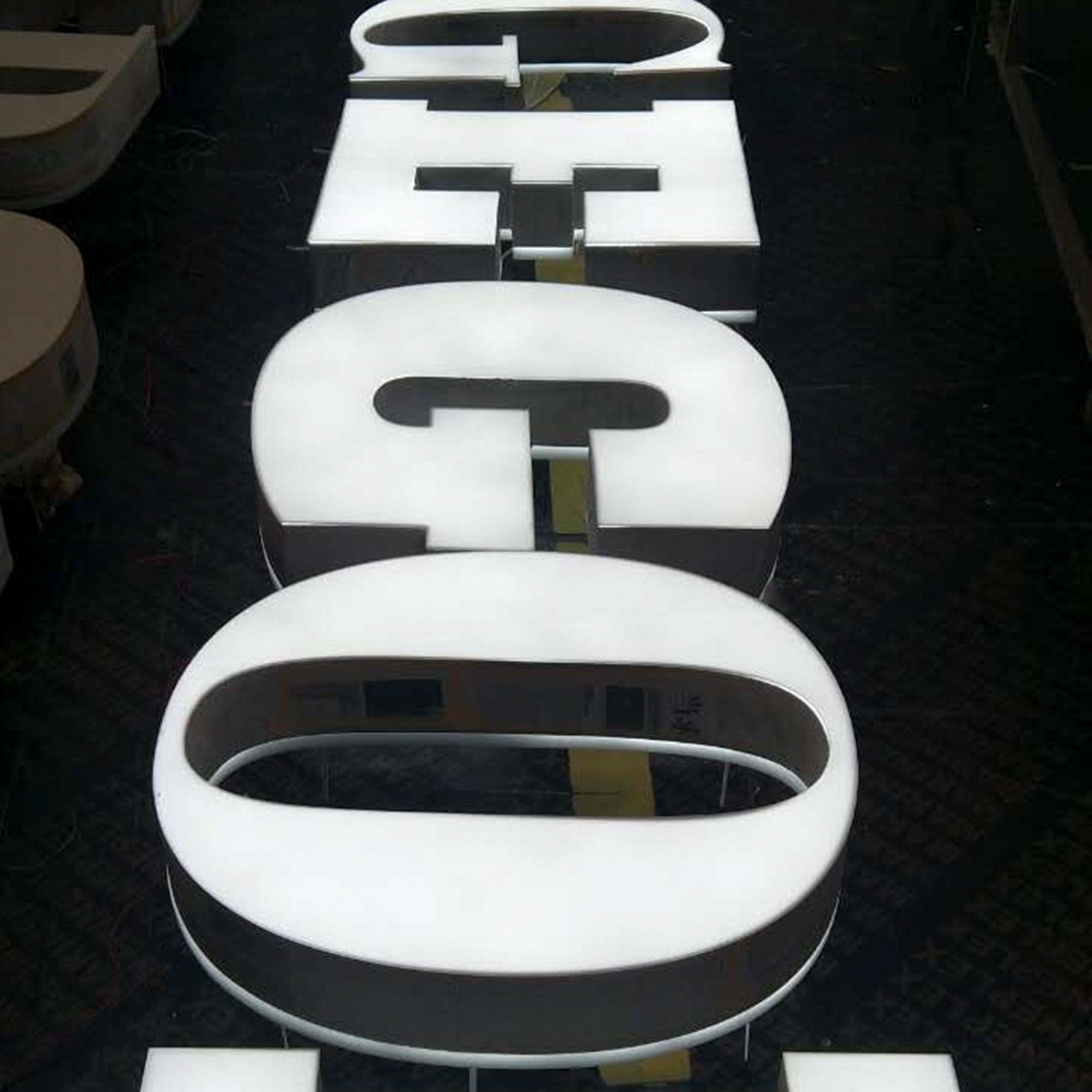 3D Double Sided Lighted Waterproof Led Sign Business Logo Company Logo Acrylic LED Illuminated Sign
