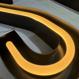Custom 3d Metal Channel LED Faux Neon Light Retail Shop Led Signage Letters  Barber Shop Signage