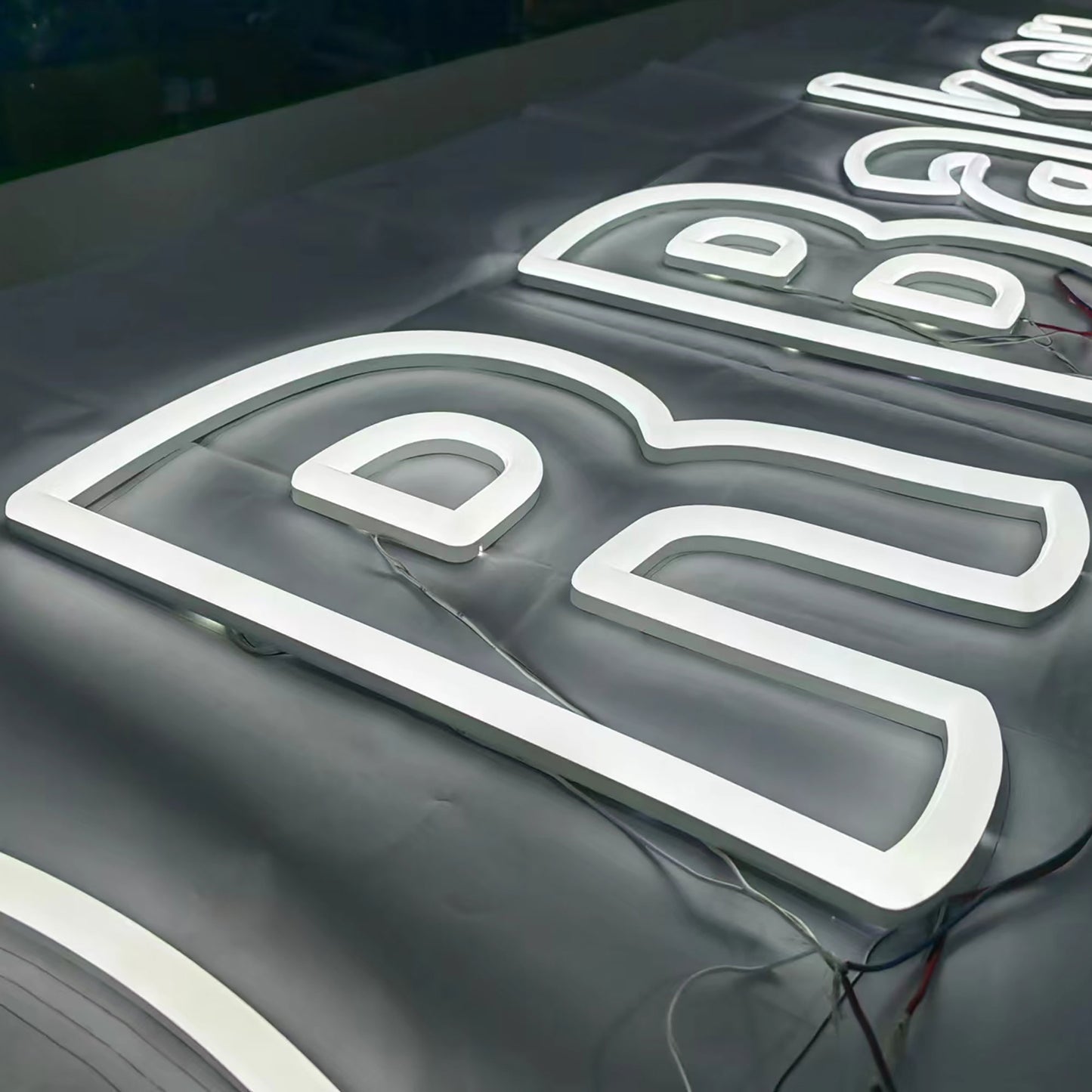 Acrylic LED Letters Custom Faux Neon Signs Business LED Logo Sign Store Front Illuminated Letters Sign