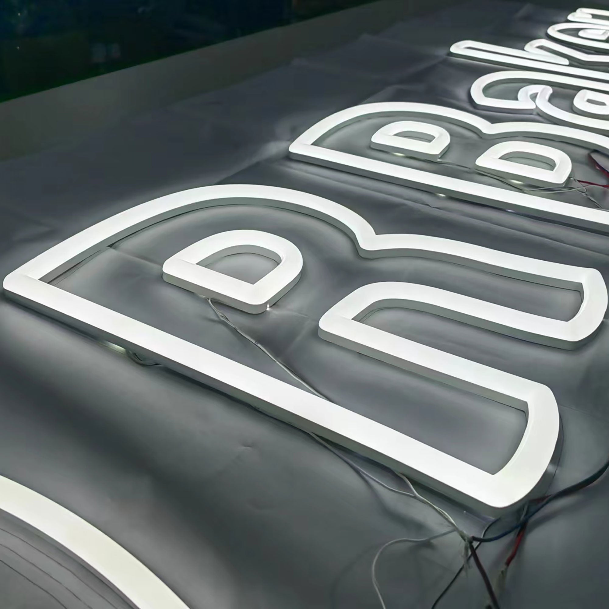 Acrylic LED Letters Custom Faux Neon Signs Business LED Logo Sign Store Front Illuminated Letters Sign