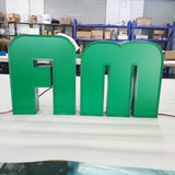 Custom Wall Signage Illuminated Channel Letter Signs 3D Led Logo Sign Frontlit Aluminium Business Channel Letters Signs