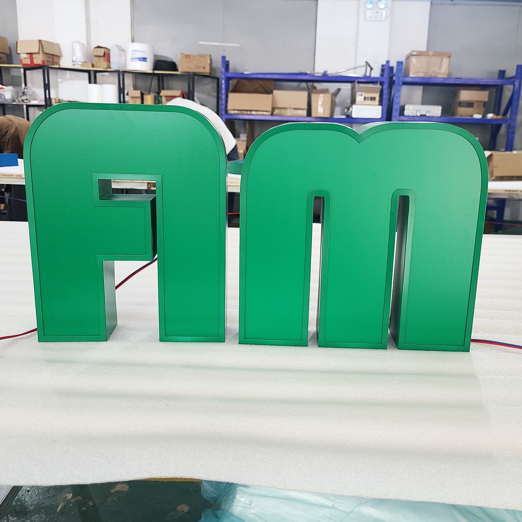 Custom Wall Signage Illuminated Channel Letter Signs 3D Led Logo Sign Frontlit Aluminium Business Channel Letters Signs