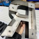 Aluminium Exterior 3D Channel Letter Sign Color Painted Metal Letters Signage Outdoor Non Illuminated Logo Sign