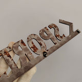 Laser Cut Metal Sign, 3D Business Logo Sign, Outdoor Metal Letters, Rust Metal Letters, Office Reception Signs