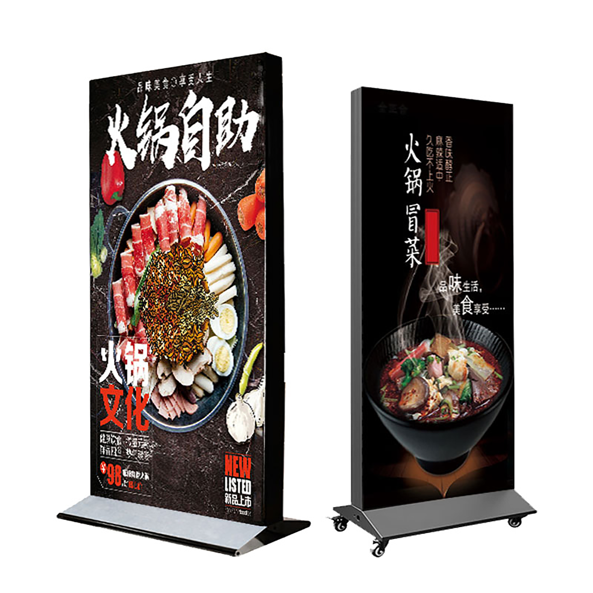 Exhibition Booth Illuminated Fabric Aluminum Free Standing Light Boxes Custom LED Trade Show Booth Light Box
