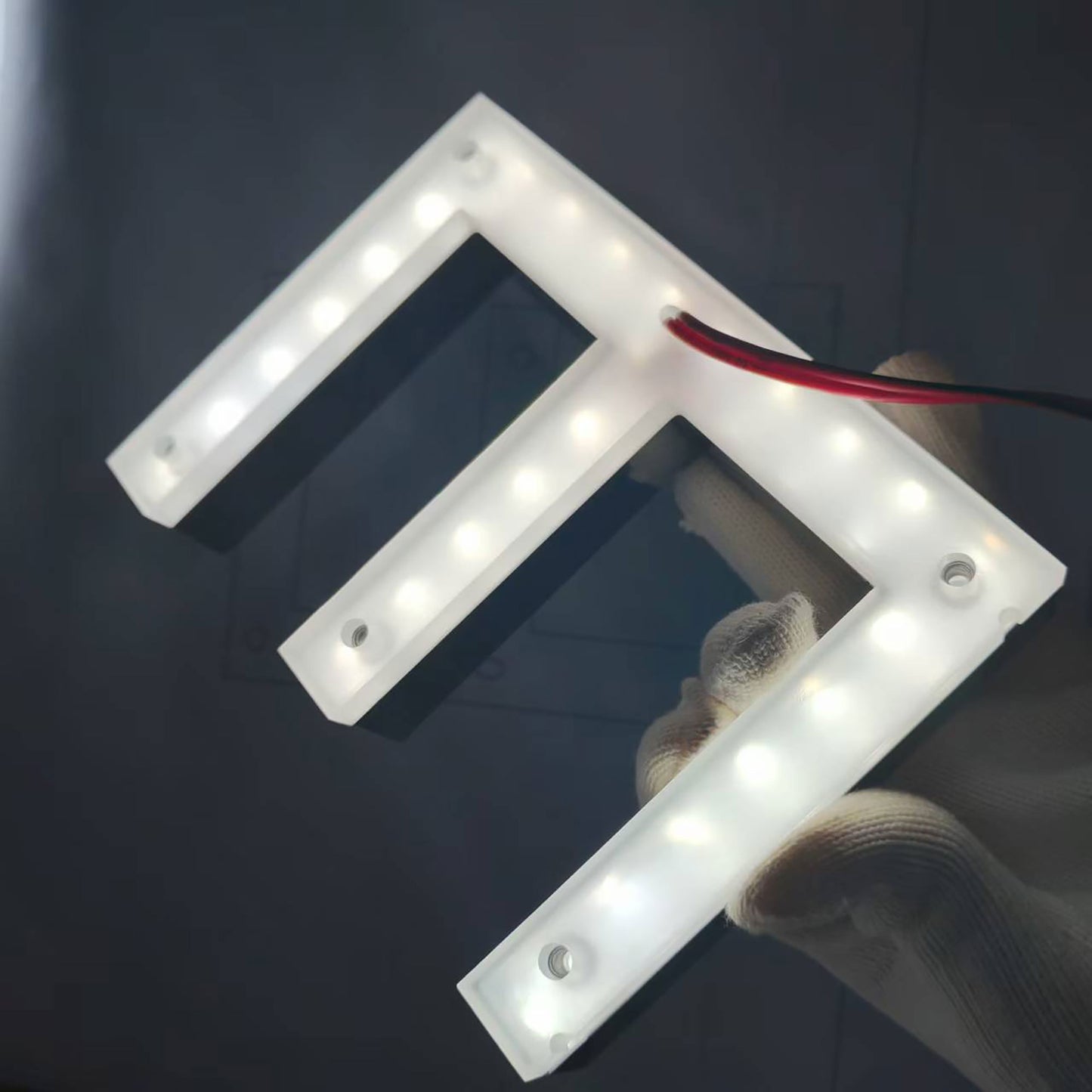Custom Backlit Sign Light up Logo Company Name Sign 3D Storefront Letters Reverse Lit Channel Letters Sign
