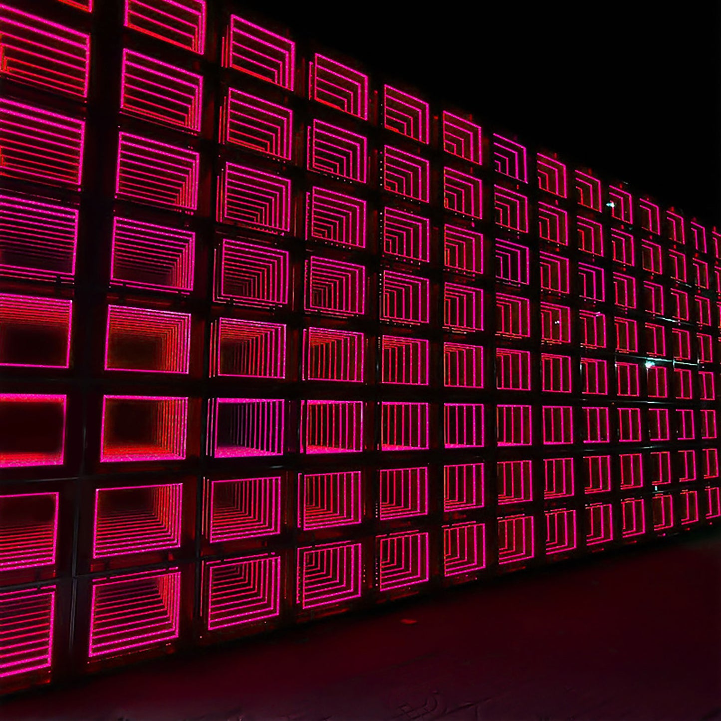 Custom Design Wall Decorative LED Mirror Sign 3D Acrylic Letters Led Infinity Illusion Mirror Reflection Mirror