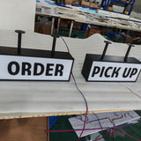 Brand Display Signboard LED Light Box Sign Interior Restaurants Cafe Shop Hanging Led Lightbox Signages