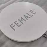 3D Acrylic Lightbox Custom Led Sign Salon Shop Reception Stainless Steel Business Light Box Sign