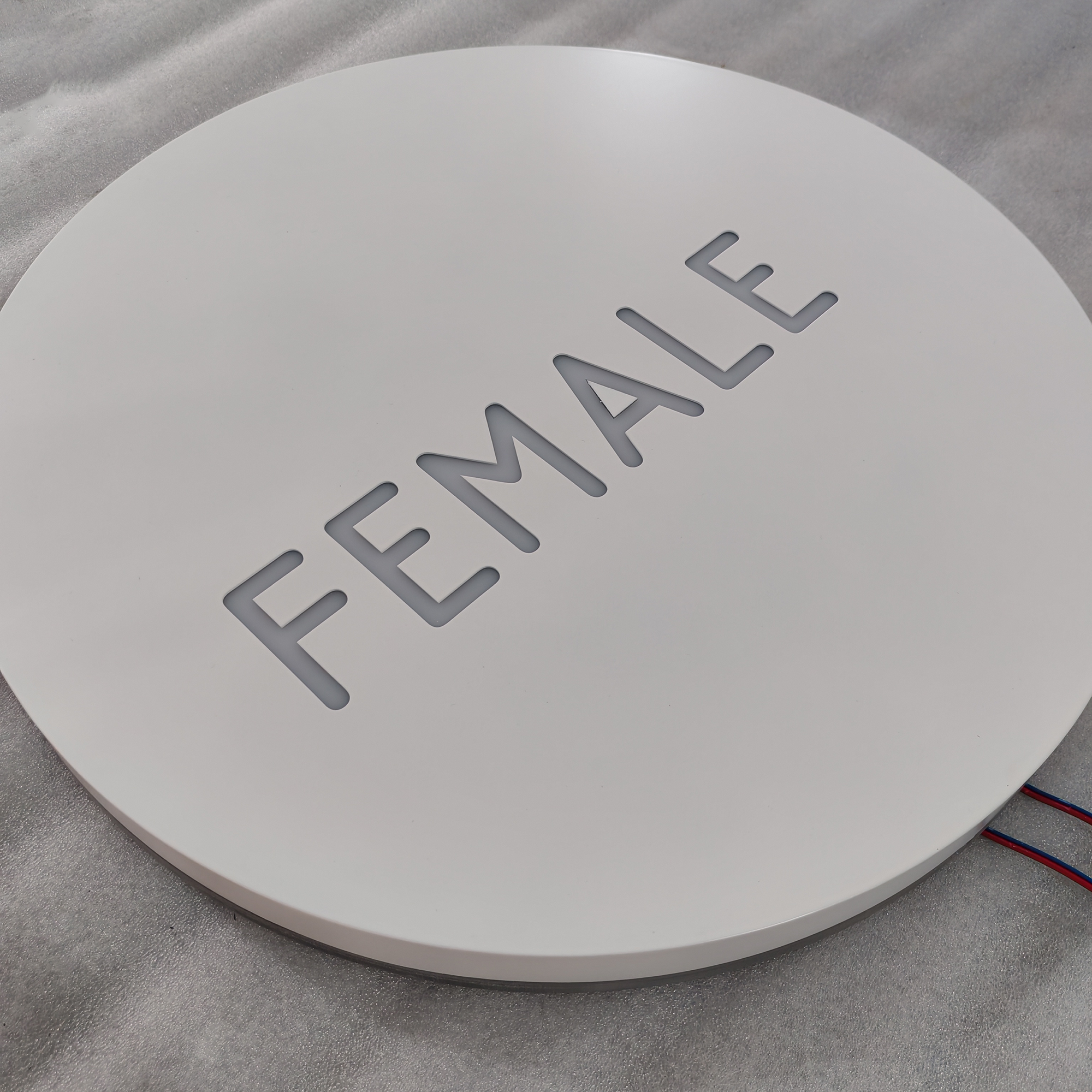 3D Acrylic Lightbox Custom Led Sign Salon Shop Reception Stainless Steel Business Light Box Sign