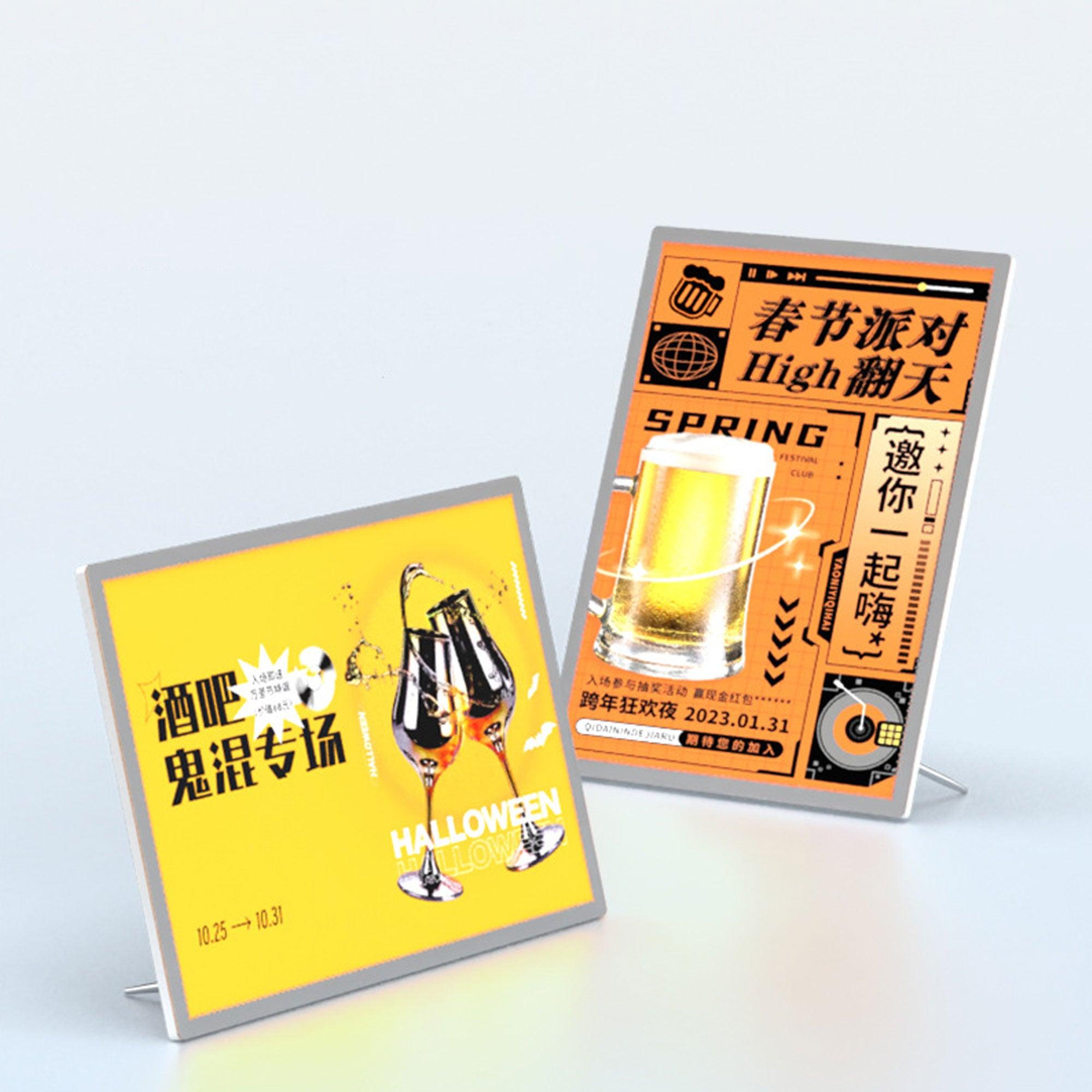 Desktop Lightbox Window Display A4 Poster Frame Snap Ultra Thin Advertising Bar Lighting Box