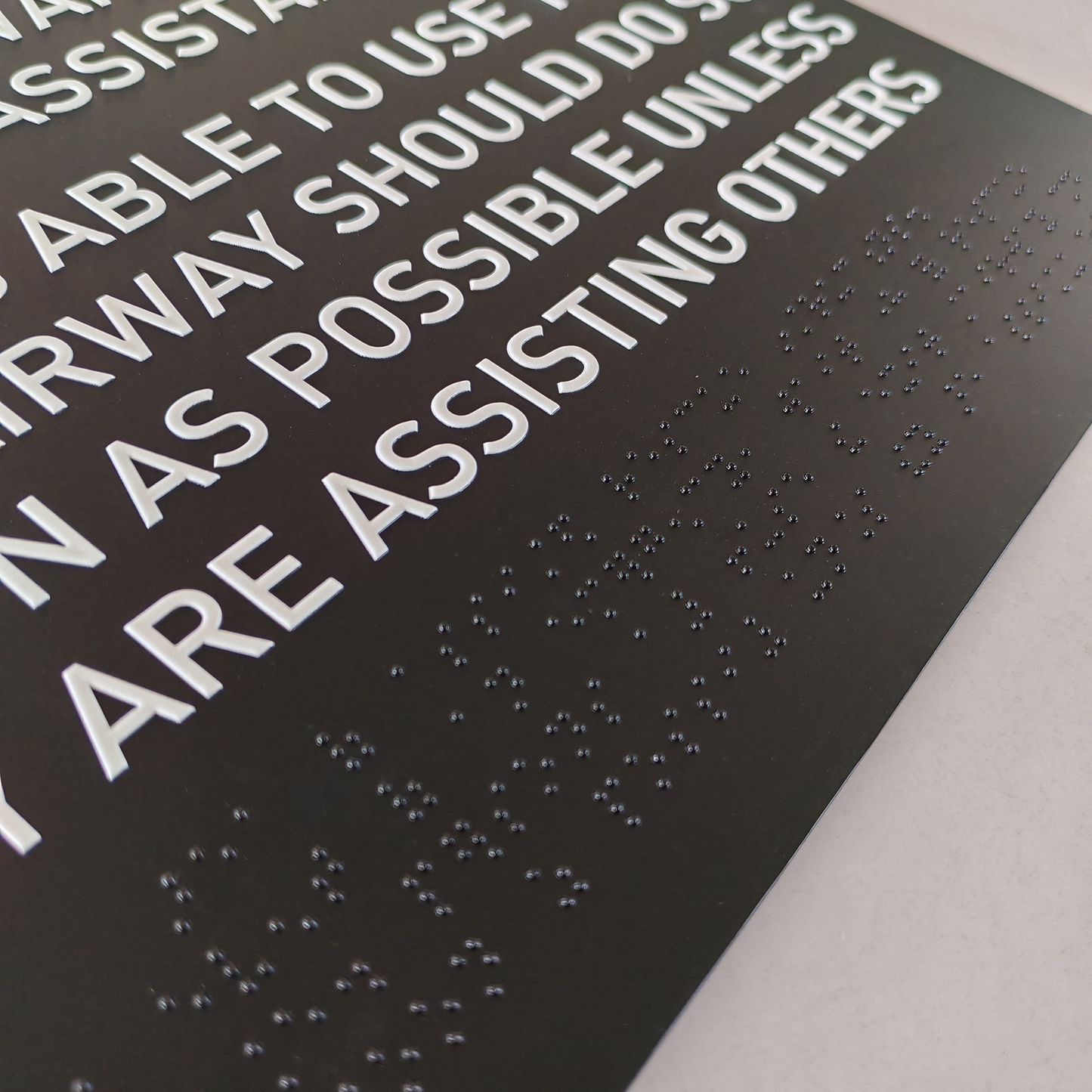 Building Acrylic Braille Sign Wall ADA Standard Plaques Room Door Painted Acrylic Sign Plates