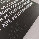 Building Acrylic Braille Sign Wall ADA Standard Plaques Room Door Painted Acrylic Sign Plates