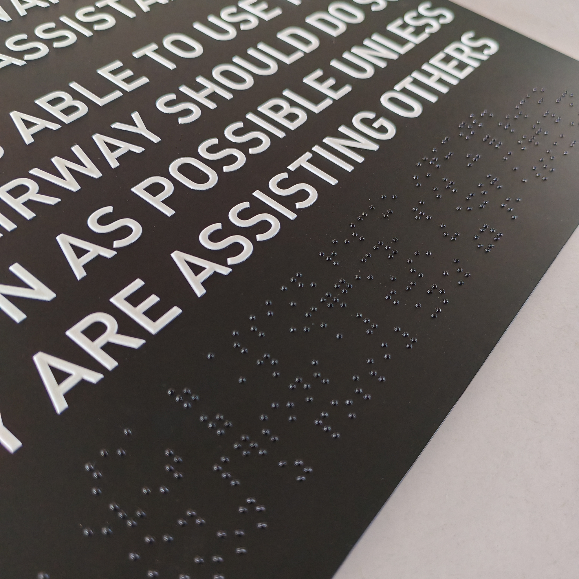 Building Acrylic Braille Sign Wall ADA Standard Plaques Room Door Painted Acrylic Sign Plates