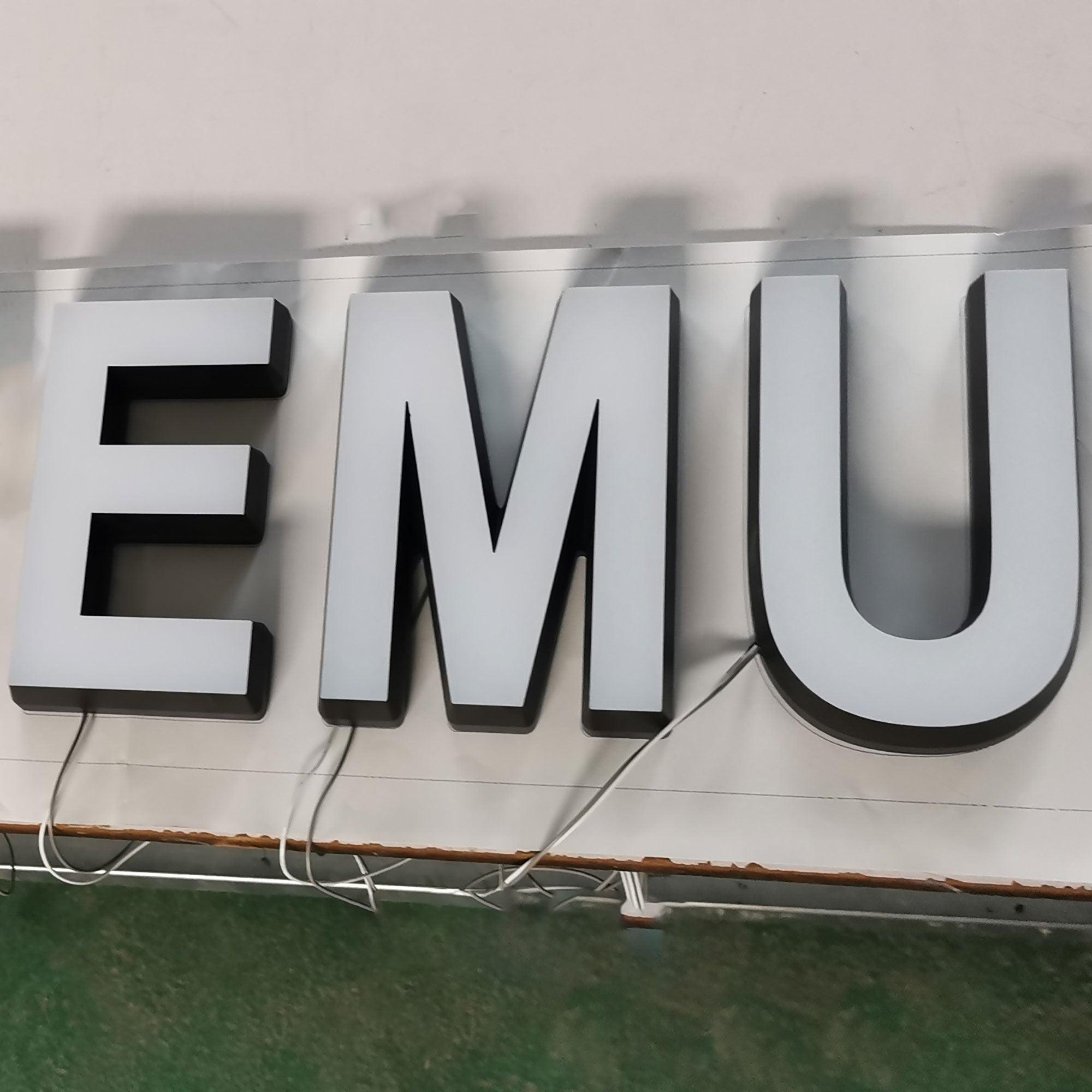 DIY Word Letter Signage 3d Led Lighted Door Sign Frontlit Letters 3D Lighting Acrylic Led Illuminate Signage