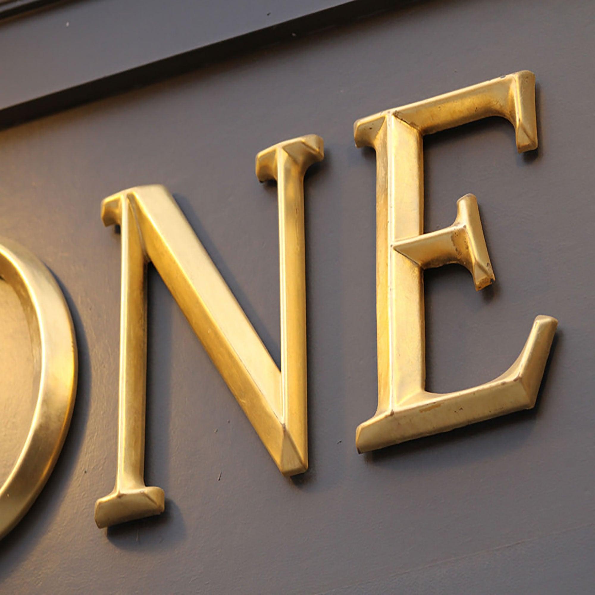 Gold Metal Letters Business Shop Signs 3d Stainless Steel Logo Custom Channel Letters Indoor Decor