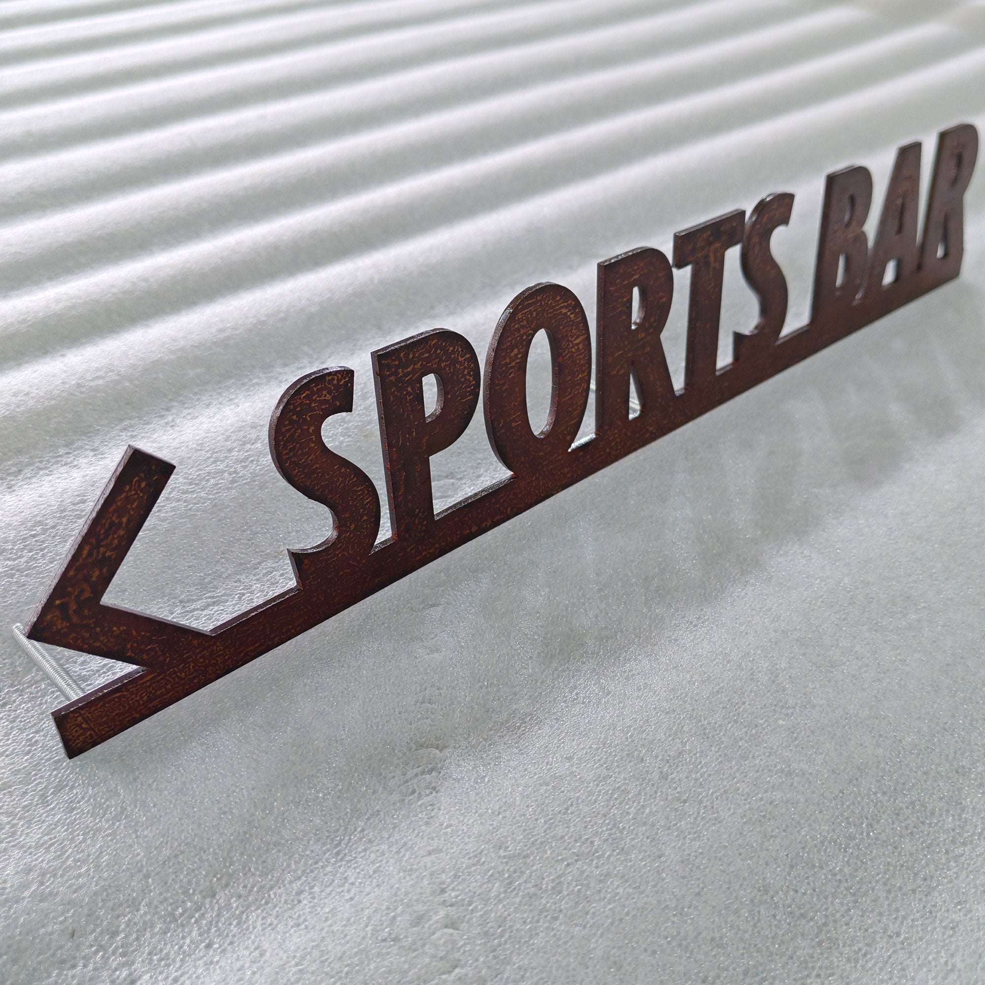 Laser Cut Metal Sign, 3D Business Logo Sign, Outdoor Metal Letters, Rust Metal Letters, Office Reception Signs