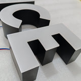 Rimless LED Channel Letter Outdoor Front Illuminated Signs Custom Waterproof Commercial Brand LOGO Face-lit Buildings Sign