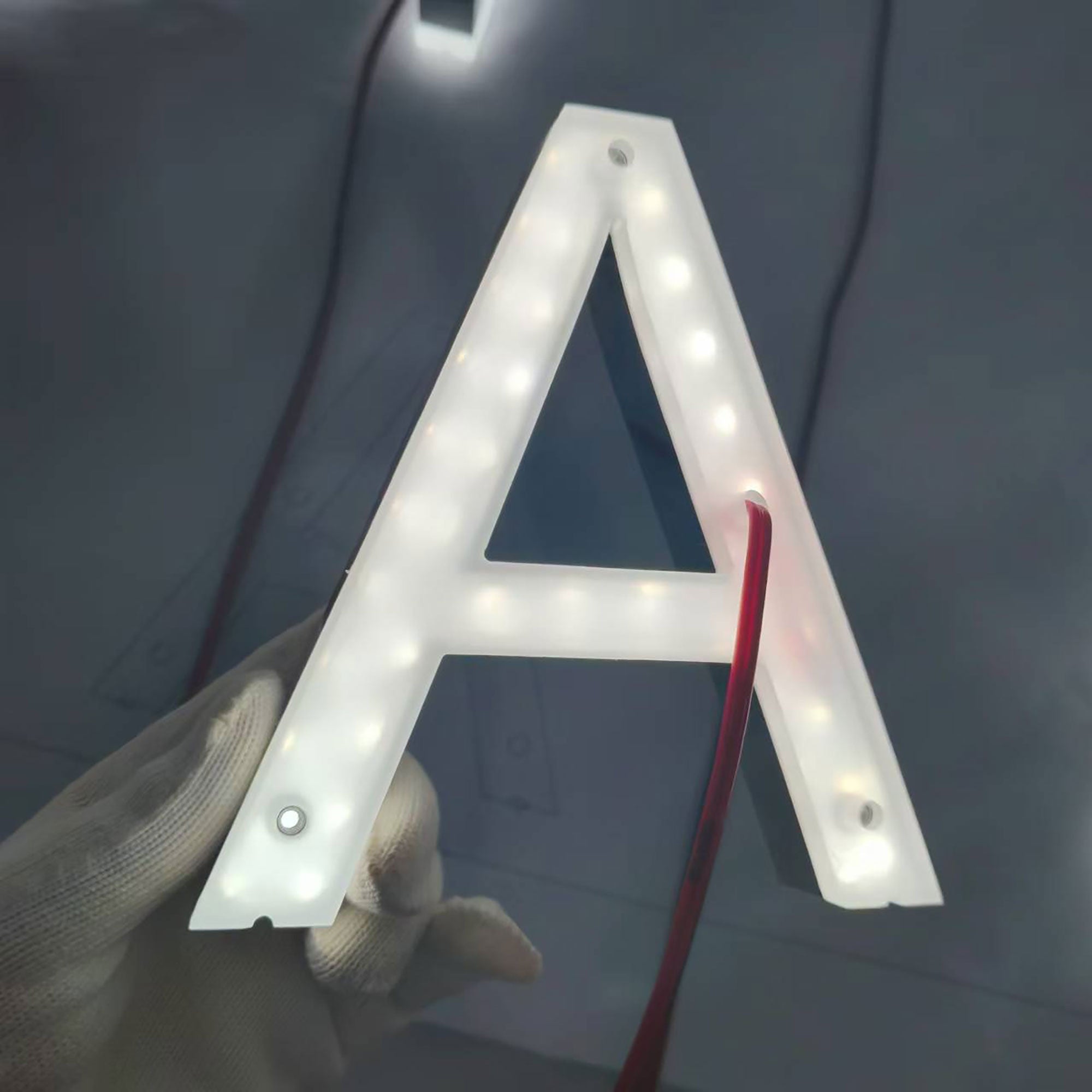 Custom Backlit Sign Light up Logo Company Name Sign 3D Storefront Letters Reverse Lit Channel Letters Sign