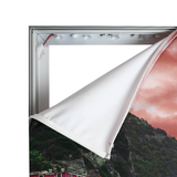 Phone shop LED profile light box with aluminum frame commercial stores fabric lightbox display boards