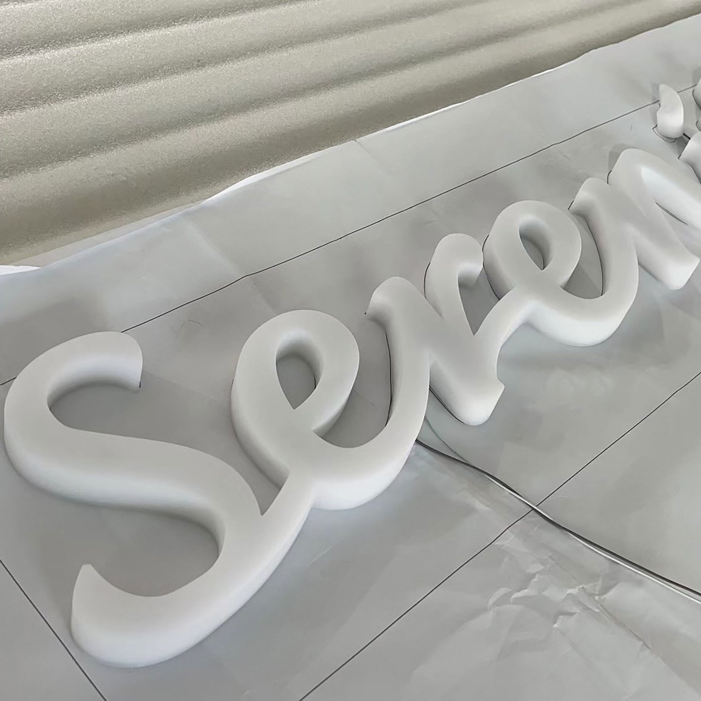 Company Name Sign Personalized Illuminated Acrylic Sign Indoor Led Full Lit 3D Letters Office Wall Sign
