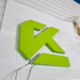 Storefront 3d plastic acrylic letters led double sided illuminated letter custom office led sign