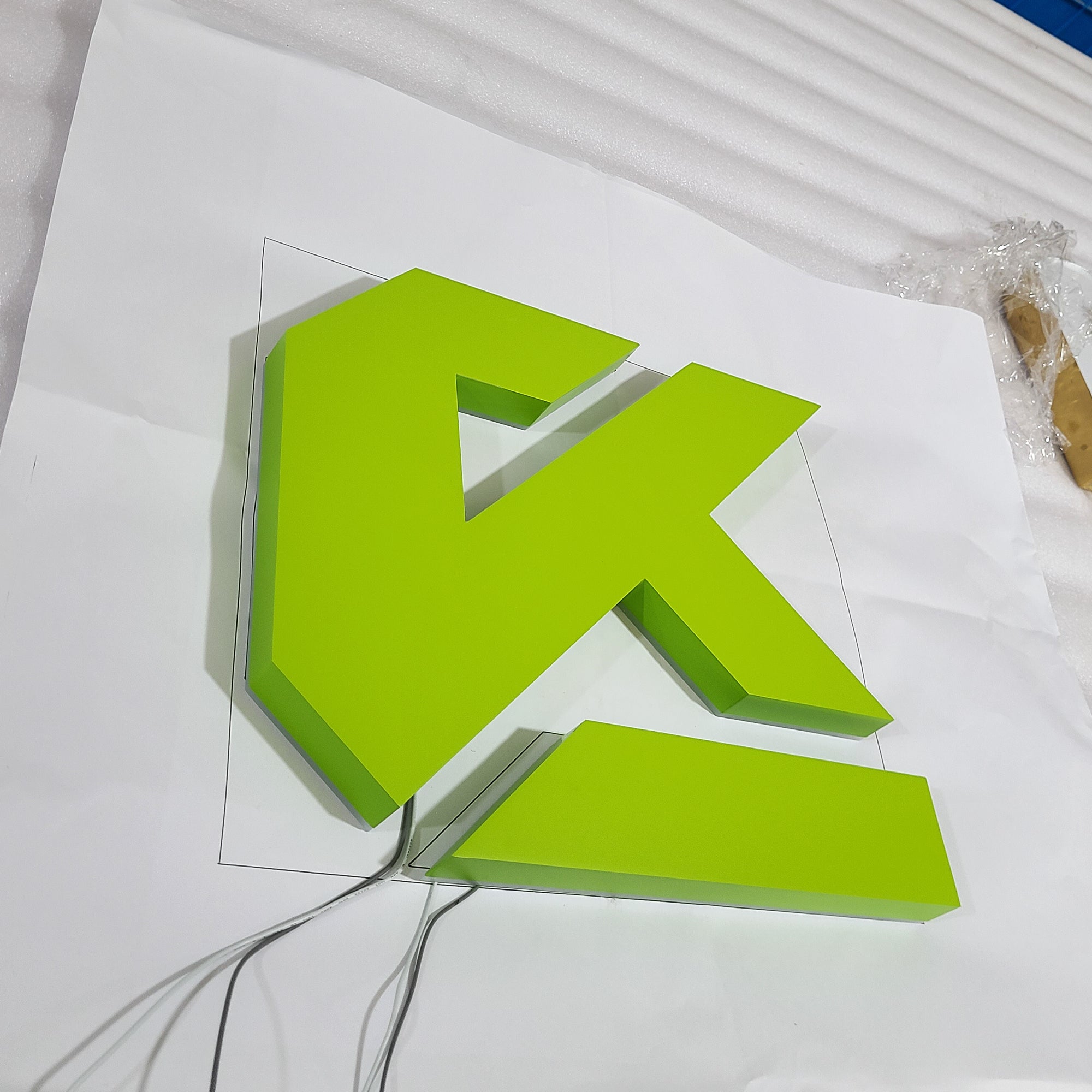 Storefront 3d plastic acrylic letters led double sided illuminated letter custom office led sign