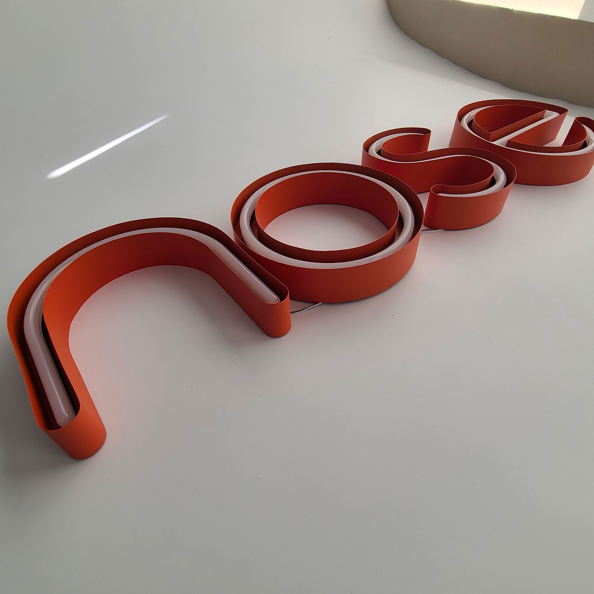 Waterproof LED Acrylic Letter Sign 3D Lighting-Up Retail Shop Indoor Custom Acrylic Cut Faux Neon Letters Sign