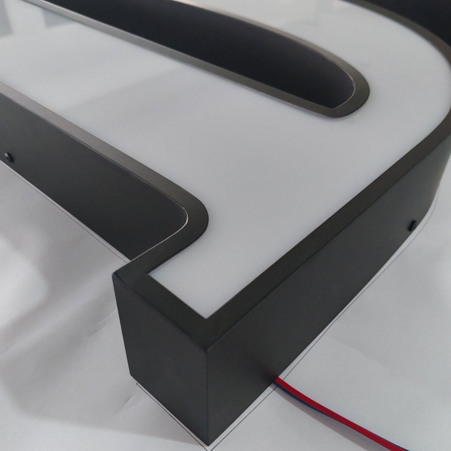 Stainless Steel Frontlit Sign Exterior Led Letter Sign with Trimcap Metal Led Channel Letter Sign with Paint