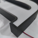 Stainless Steel Frontlit Sign Exterior Led Letter Sign with Trimcap Metal Led Channel Letter Sign with Paint