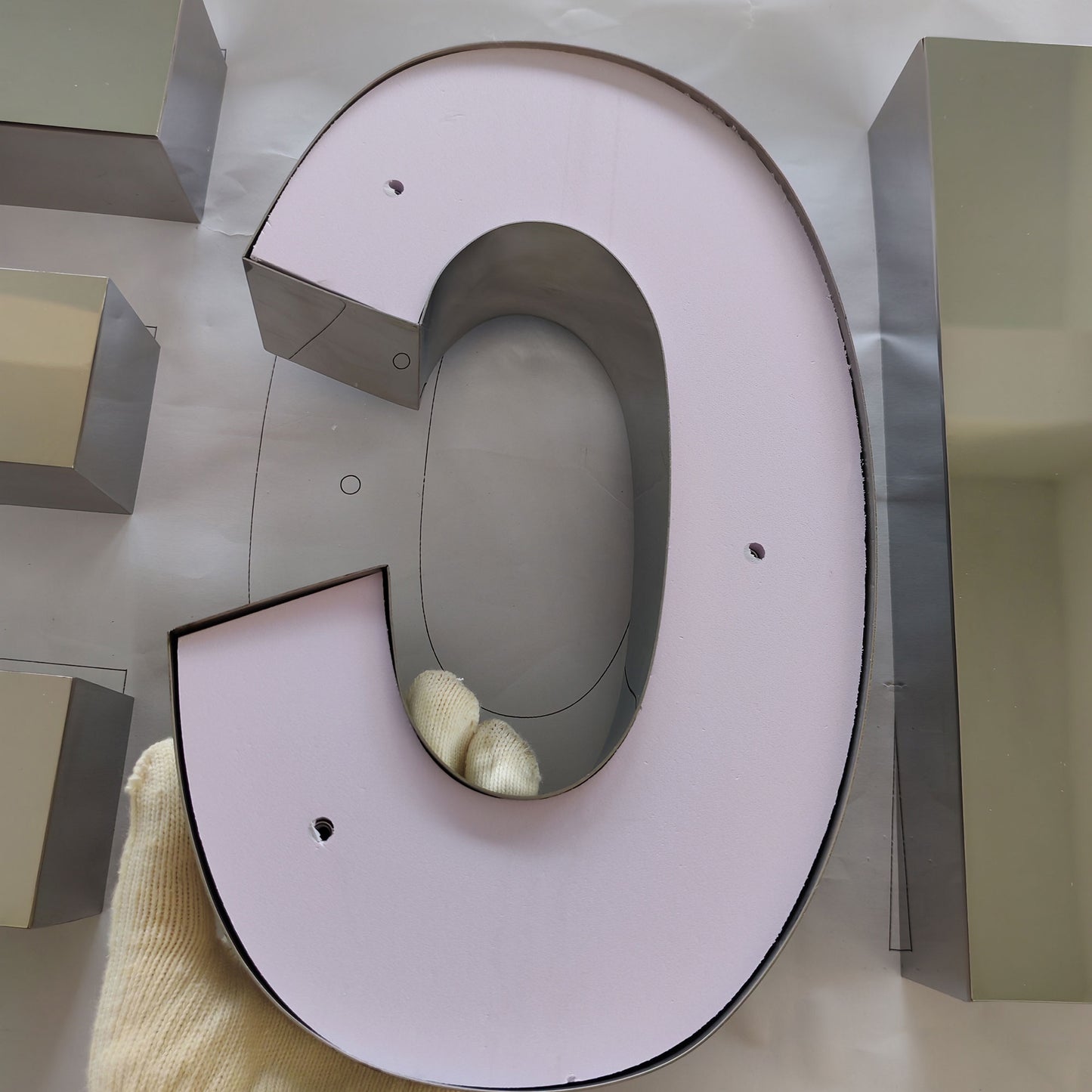 Personalized 3D Metal Letter Signs Custom Business Wall Decor Sign Mirror Face Stainless Steel Channel Letters Signages