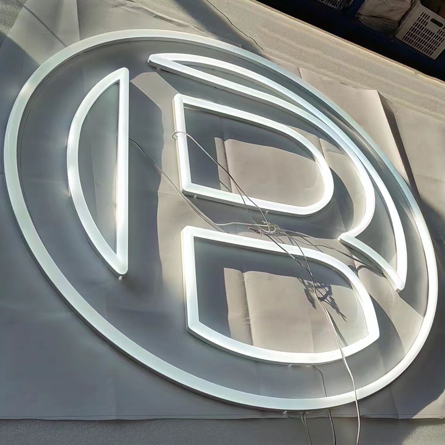 Acrylic LED Letters Custom Faux Neon Signs Business LED Logo Sign Store Front Illuminated Letters Sign