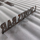 Laser Cut Metal Sign, 3D Business Logo Sign, Outdoor Metal Letters, Rust Metal Letters, Office Reception Signs