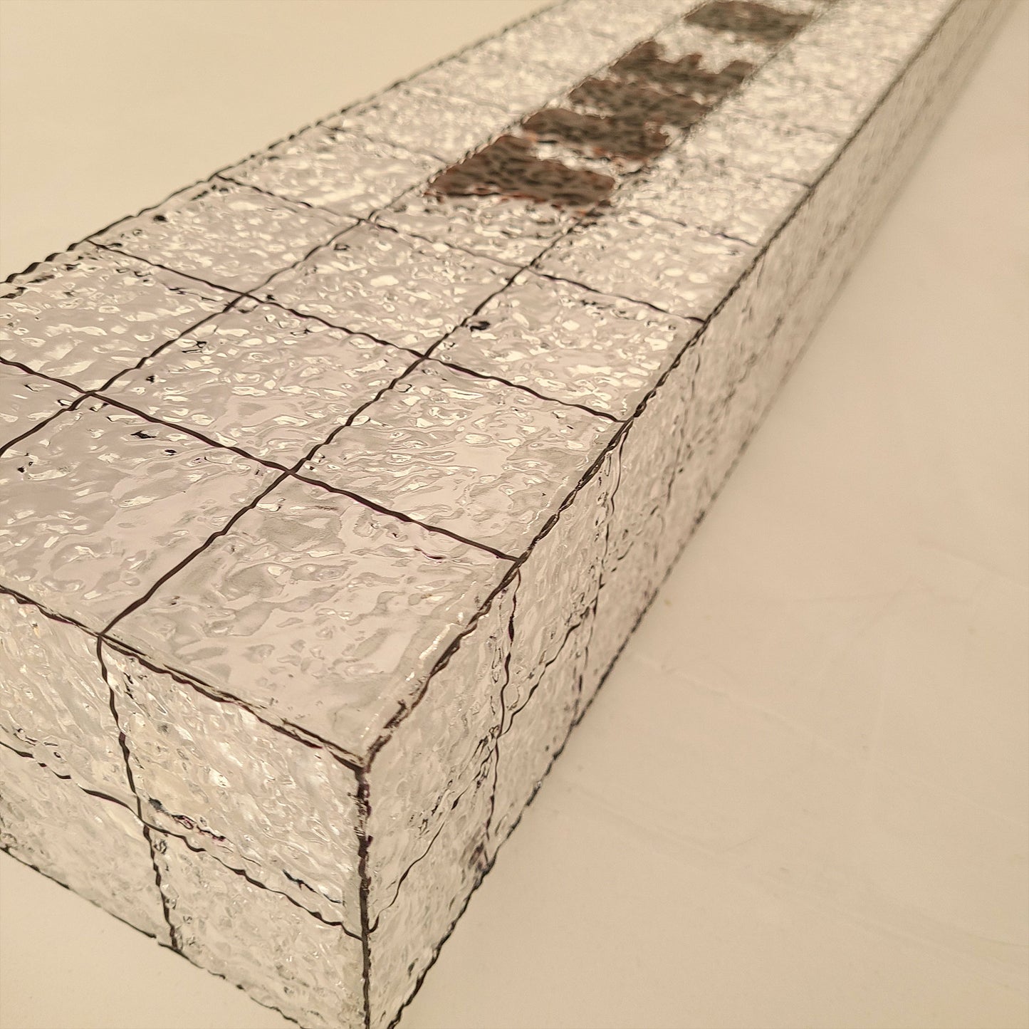 Boutique Stores Indoor Reception Lightbox Sign Stone Texture Acrylic Full Illuminated Light Box Signboard