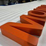 Shopfront Stud Mounted Custom Wall Signs Stainless Steel Channel Letters Powder Coated Non-illuminated 3D Letters