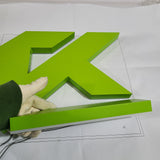 Storefront 3d plastic acrylic letters led double sided illuminated letter custom office led sign