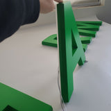 Double-Sided Light Up Acrylic Cut Letters with LED Backlighting for Storefront Business Signage