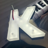 Custom 3D LED backlit stainless steel reverse channel letters exterior company decoration halo lighting logo sign