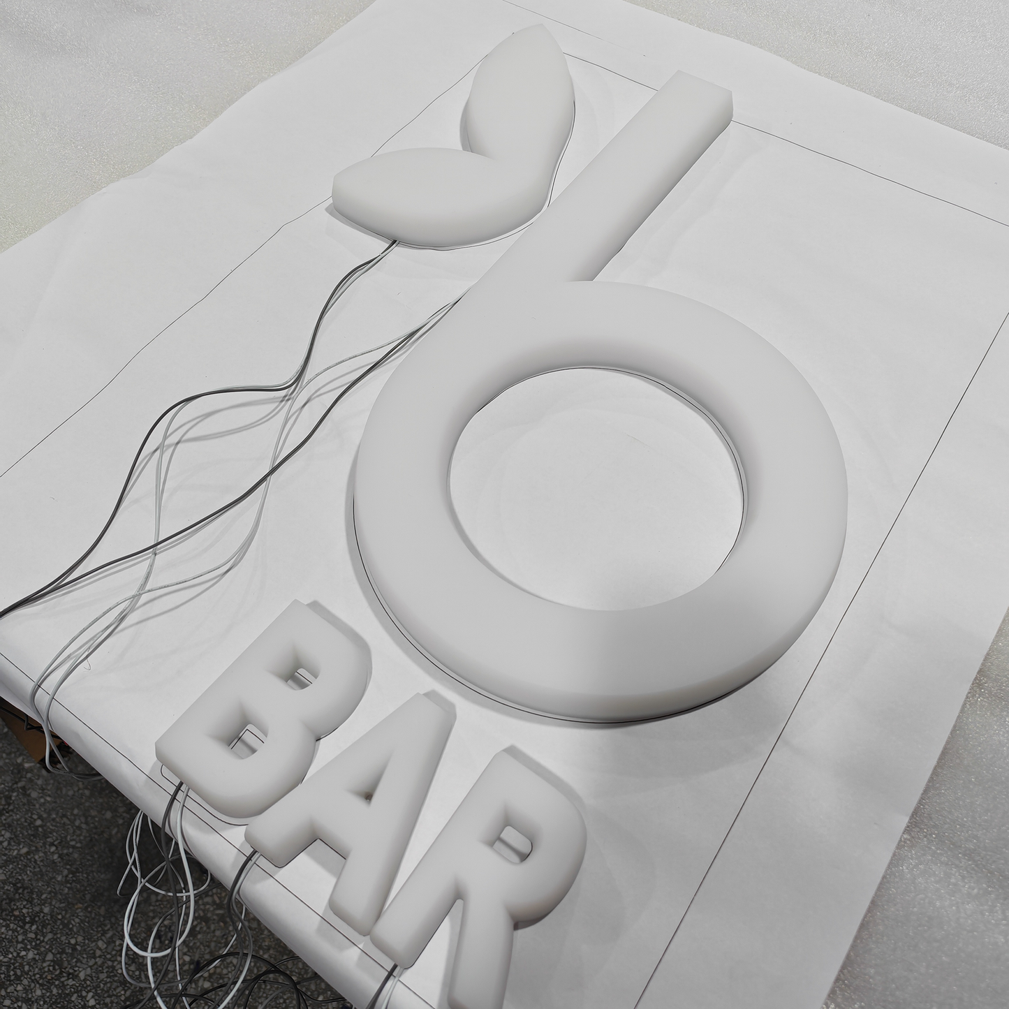 3D Acrylic Letter Sign Board Ful Lighting Indoor LED Signage Companies Reception Wall Signs