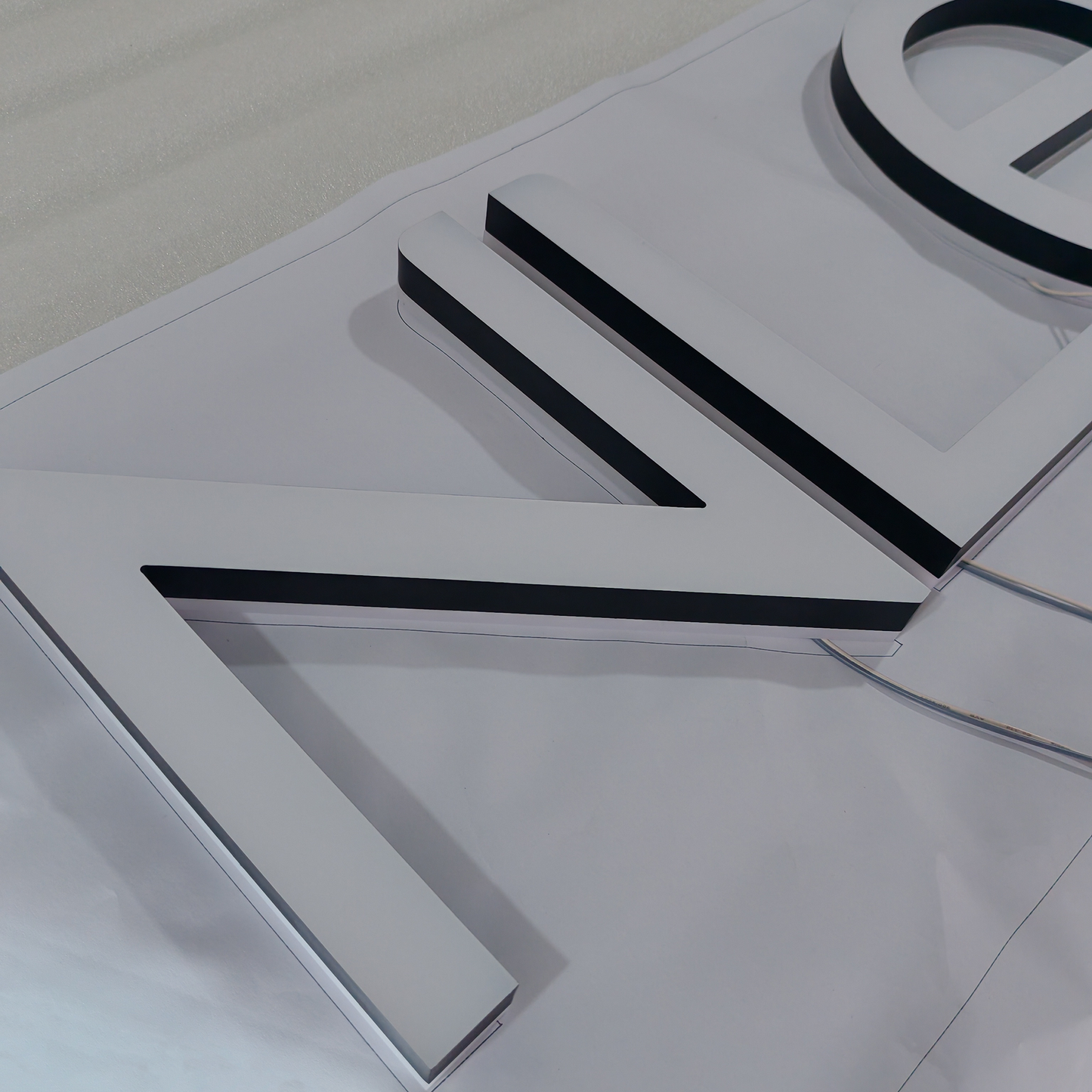 Acrylic facelit & backlit letters 3d LED double sided lit sign letters waterproof shop hotel indoor signs