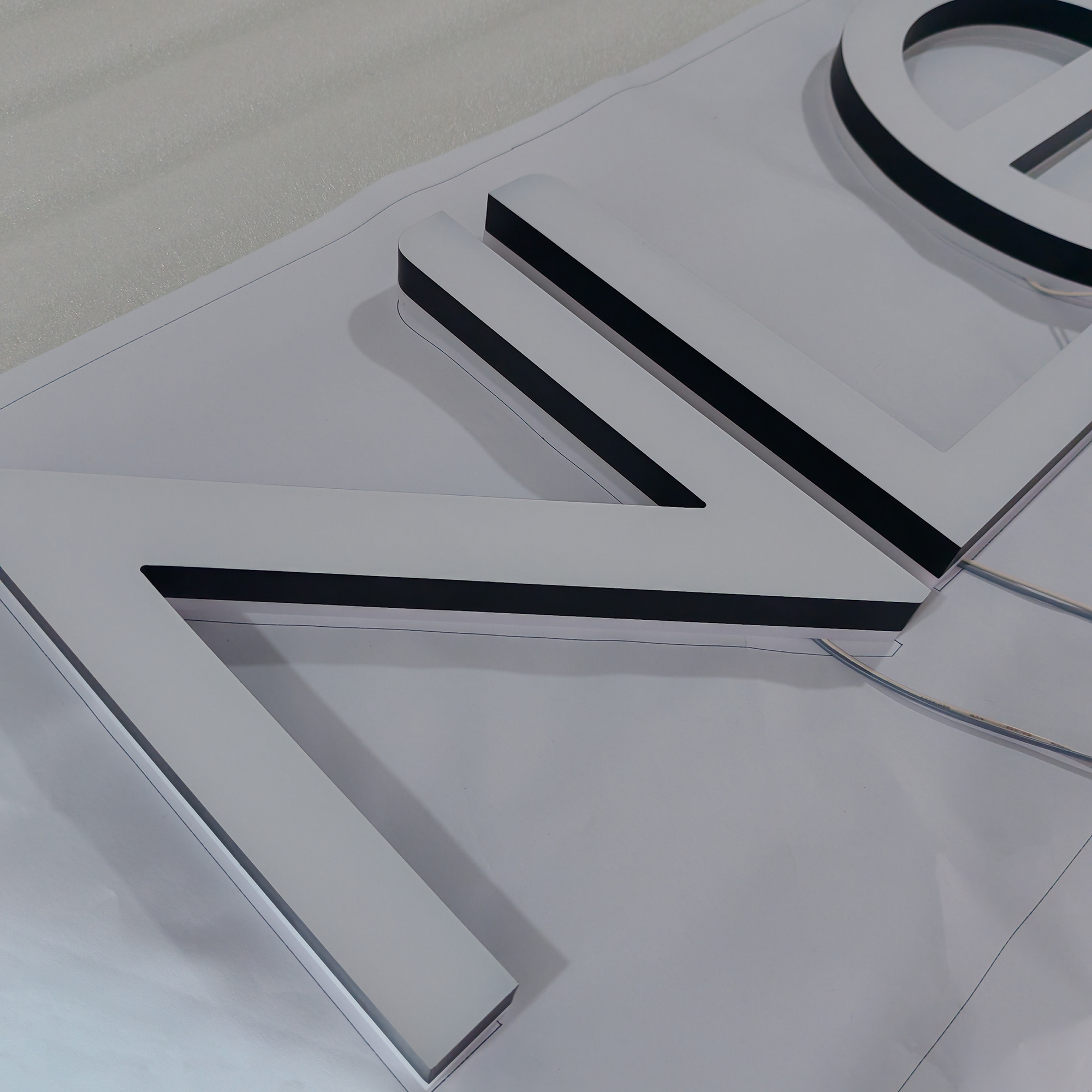 Acrylic facelit & backlit letters 3d LED double sided lit sign letters waterproof shop hotel indoor signs