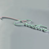 RGB LED Front Illuminated Acrylic Letters Office Wall Logo Custom Lighted Led Acrylic Sign
