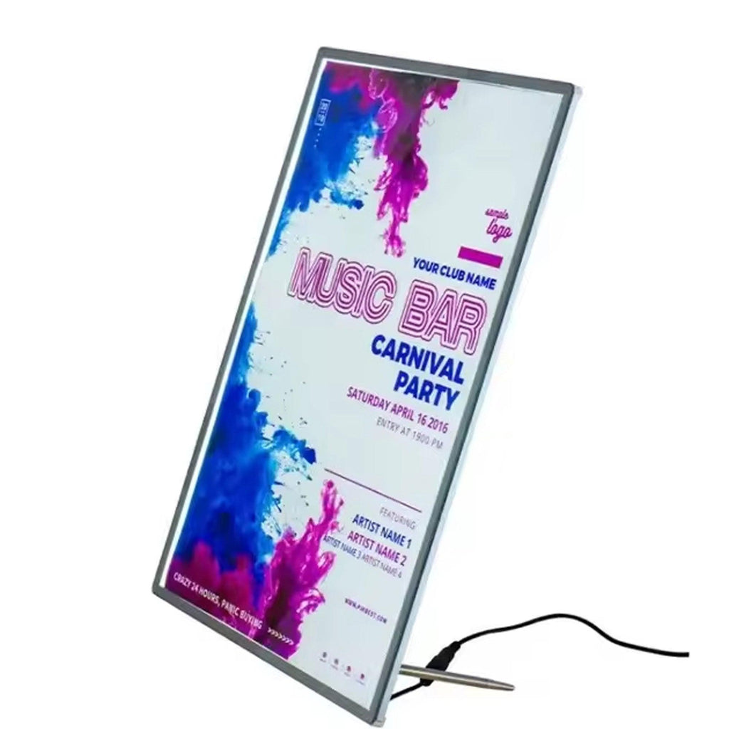 Desktop Lightbox Window Display A4 Poster Frame Snap Ultra Thin Advertising Bar Lighting Box