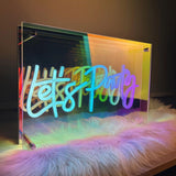 Custom Wall Decoration Mirror Letter Led Light Salon Infinity Mirror Multi Layers LED Signs