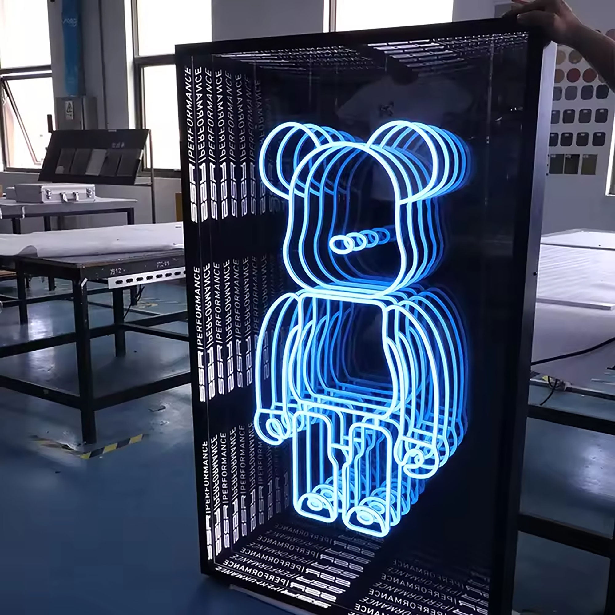 Waterproof wall sign 3D Led neon sign decorative infinity mirror lights acrylic abyss mirror