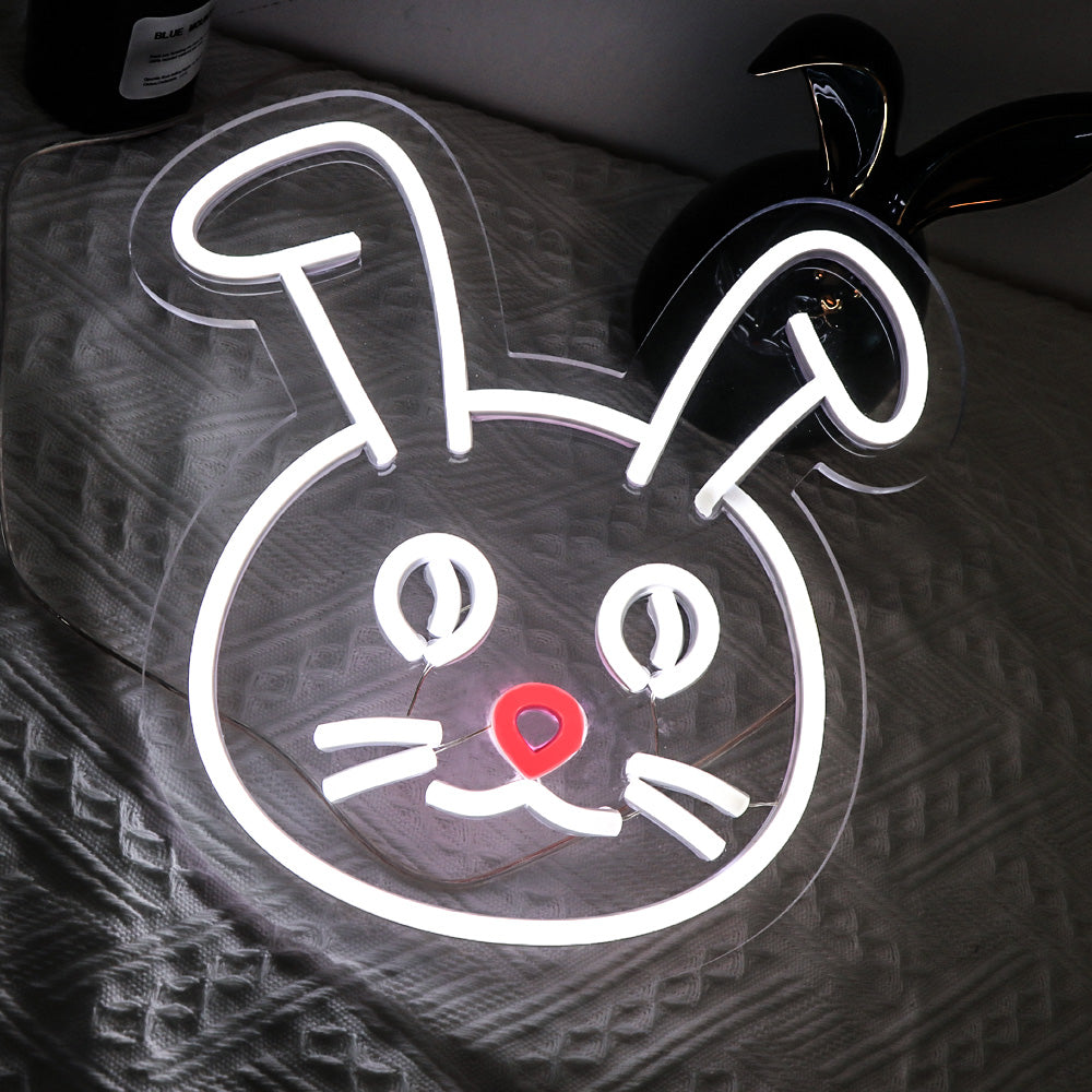 rabbit neon sign, led neon flex sign,brightly colored neon signs