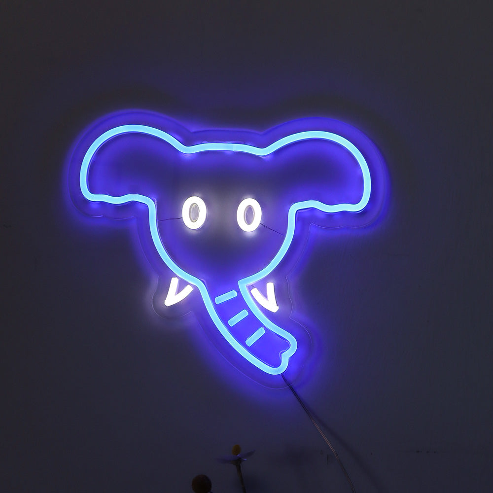 baby elephent neon sign, led neon flex sign,energy-efficient neon sign